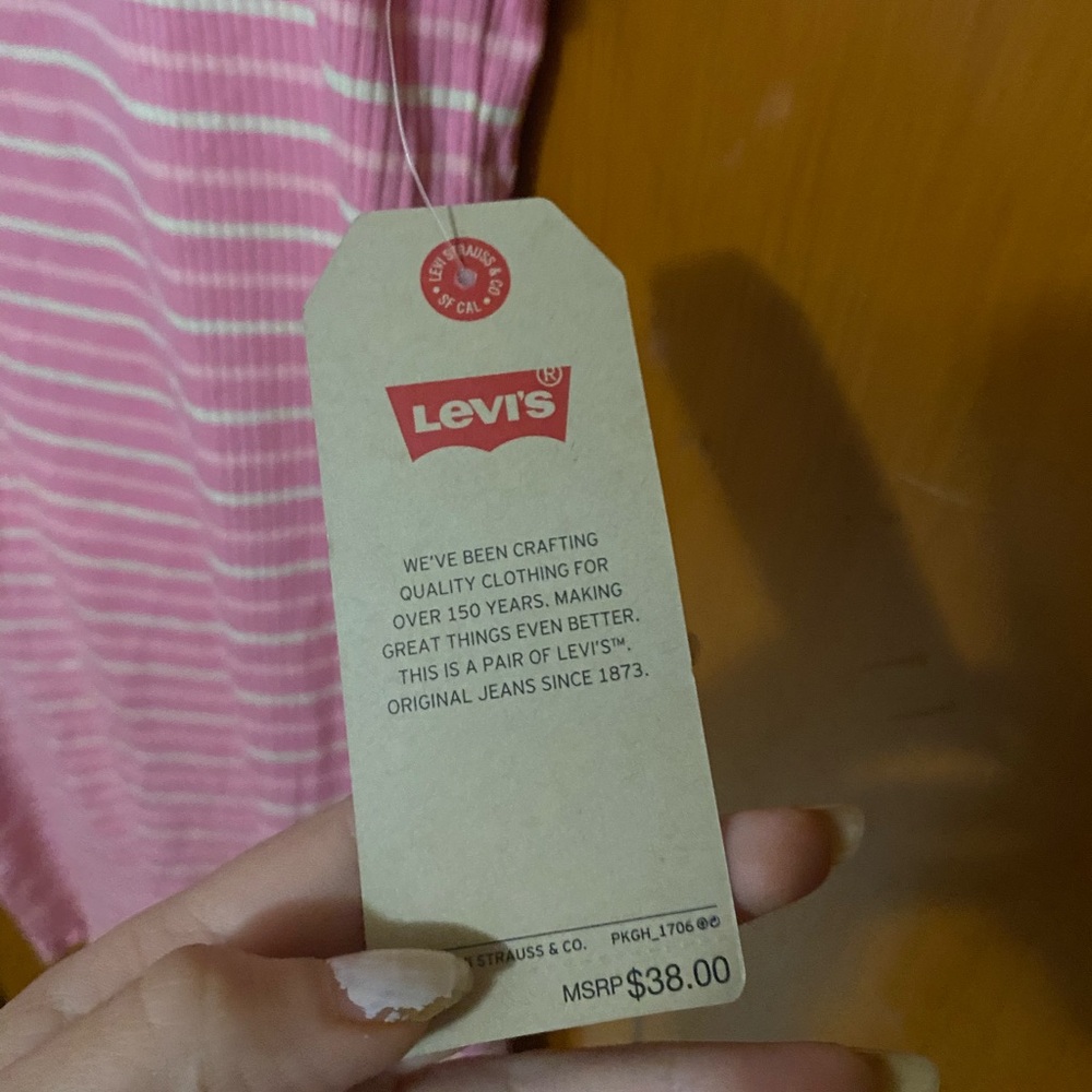 Levi's Pink Ribbed Dress - Picture 4 of 7